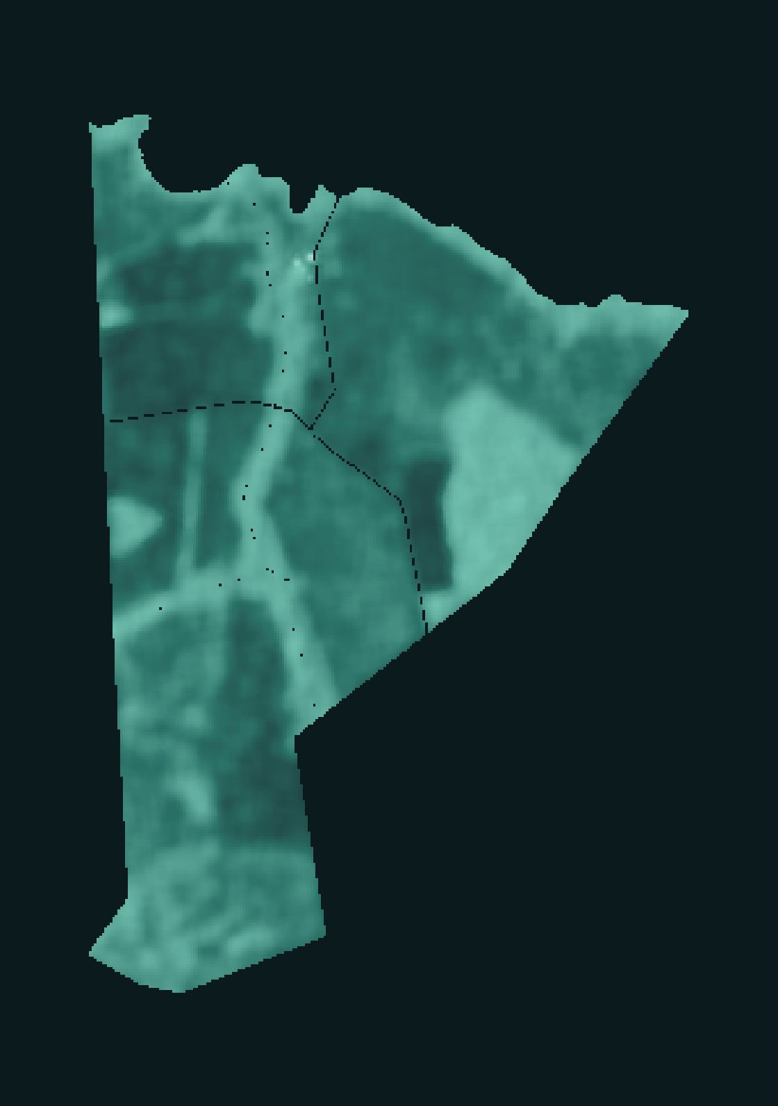 Mapa Radar da fazenda parceira em Prata (MG).